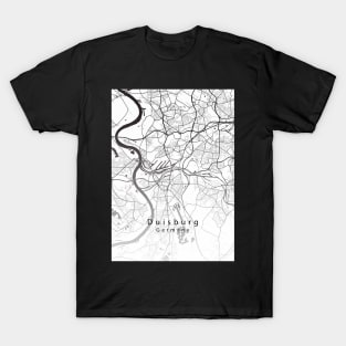 Duisburg Germany City Map T-Shirt